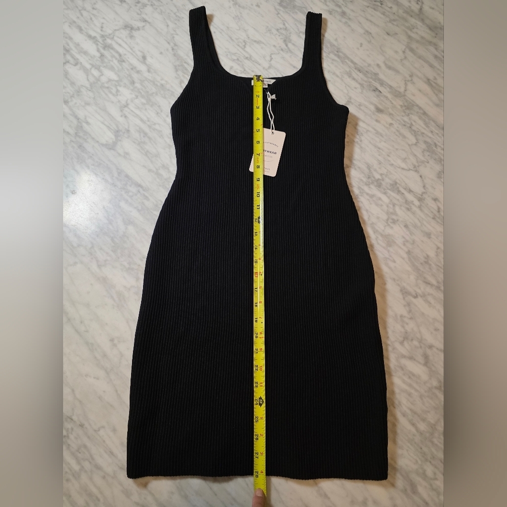 Love Tree Black Ribbed Mini Dress - Picture 6 of 9